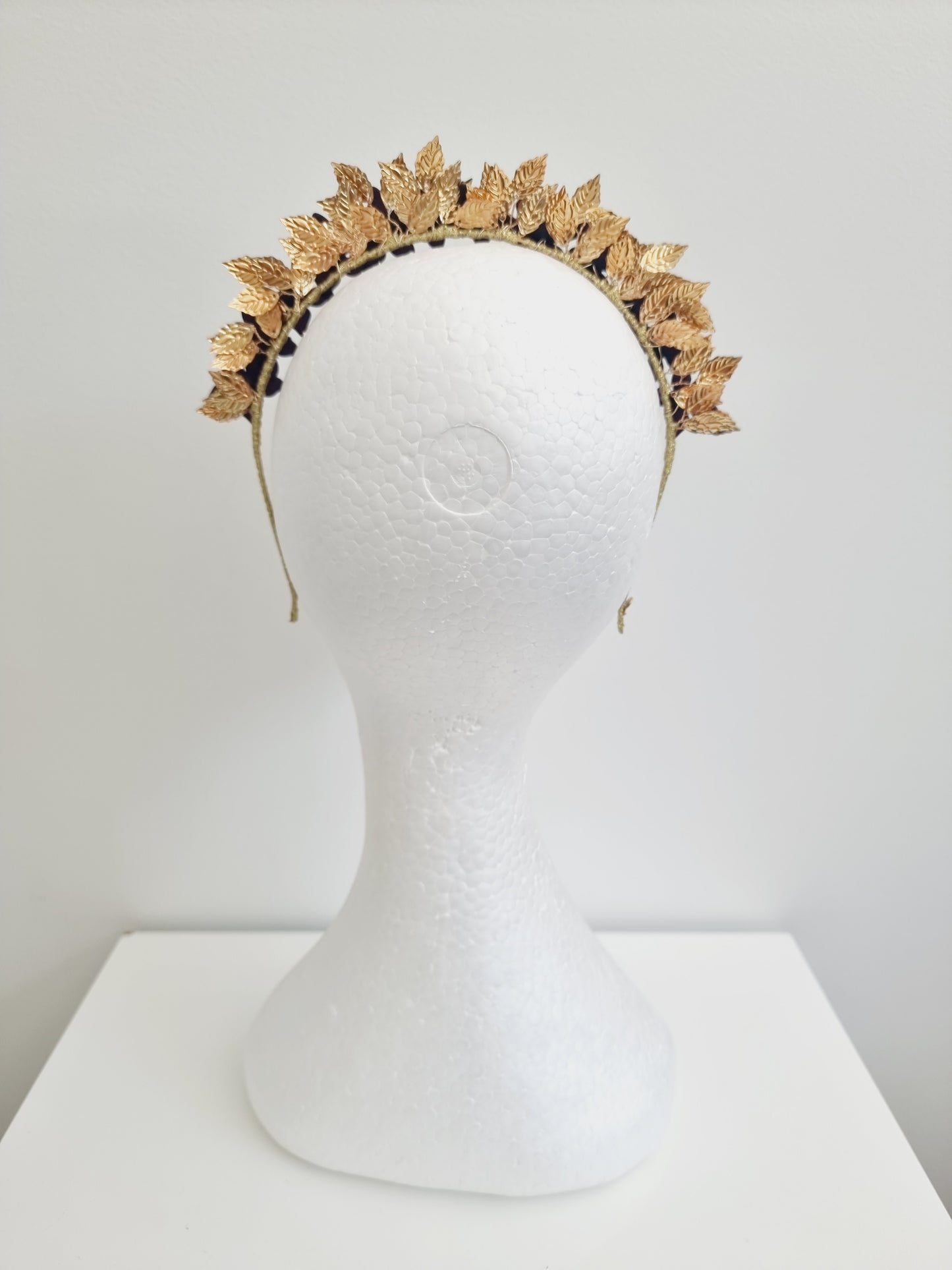 Miss Freya. Womens embellished flower headband fascinator in Black /gold