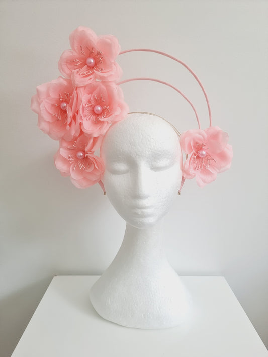 Miss Nikki. Womens double halo headband in Pale Pink