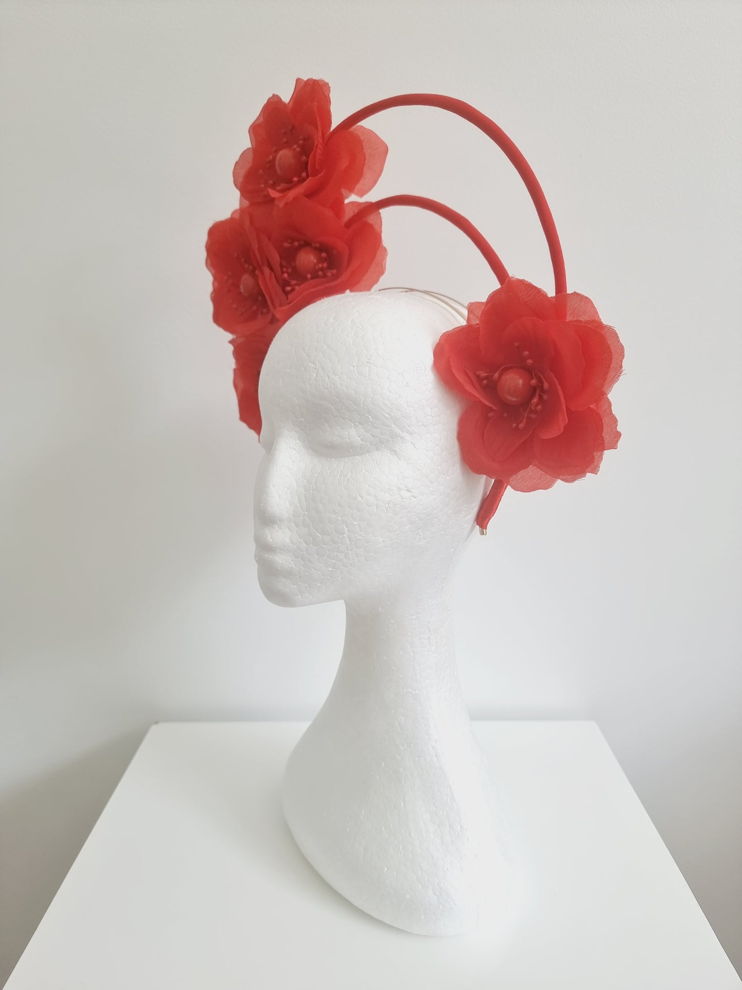 Miss Nikki. Womens double halo headband in Red