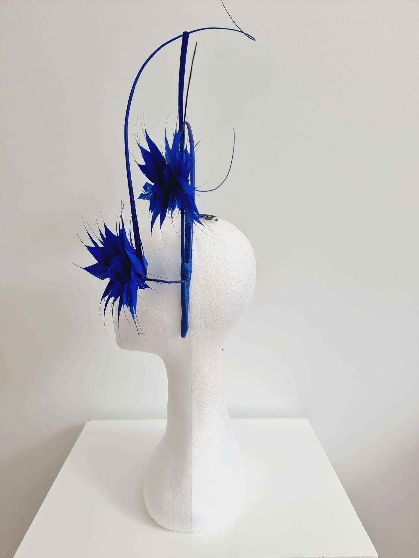 Miss Charlotte. Womens Royal Blue flower  headband