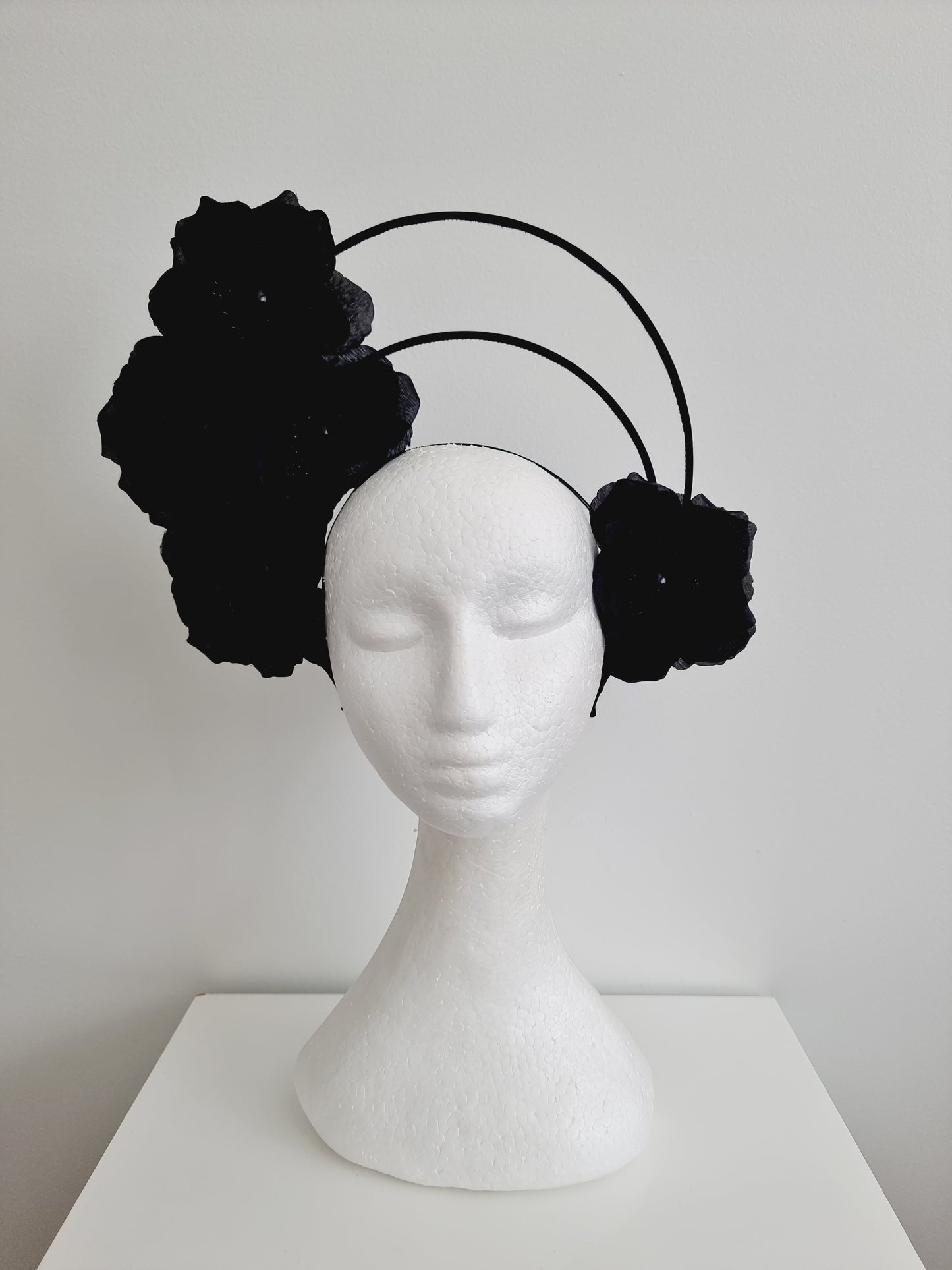 Miss Nikki. Womens double halo headband in Black