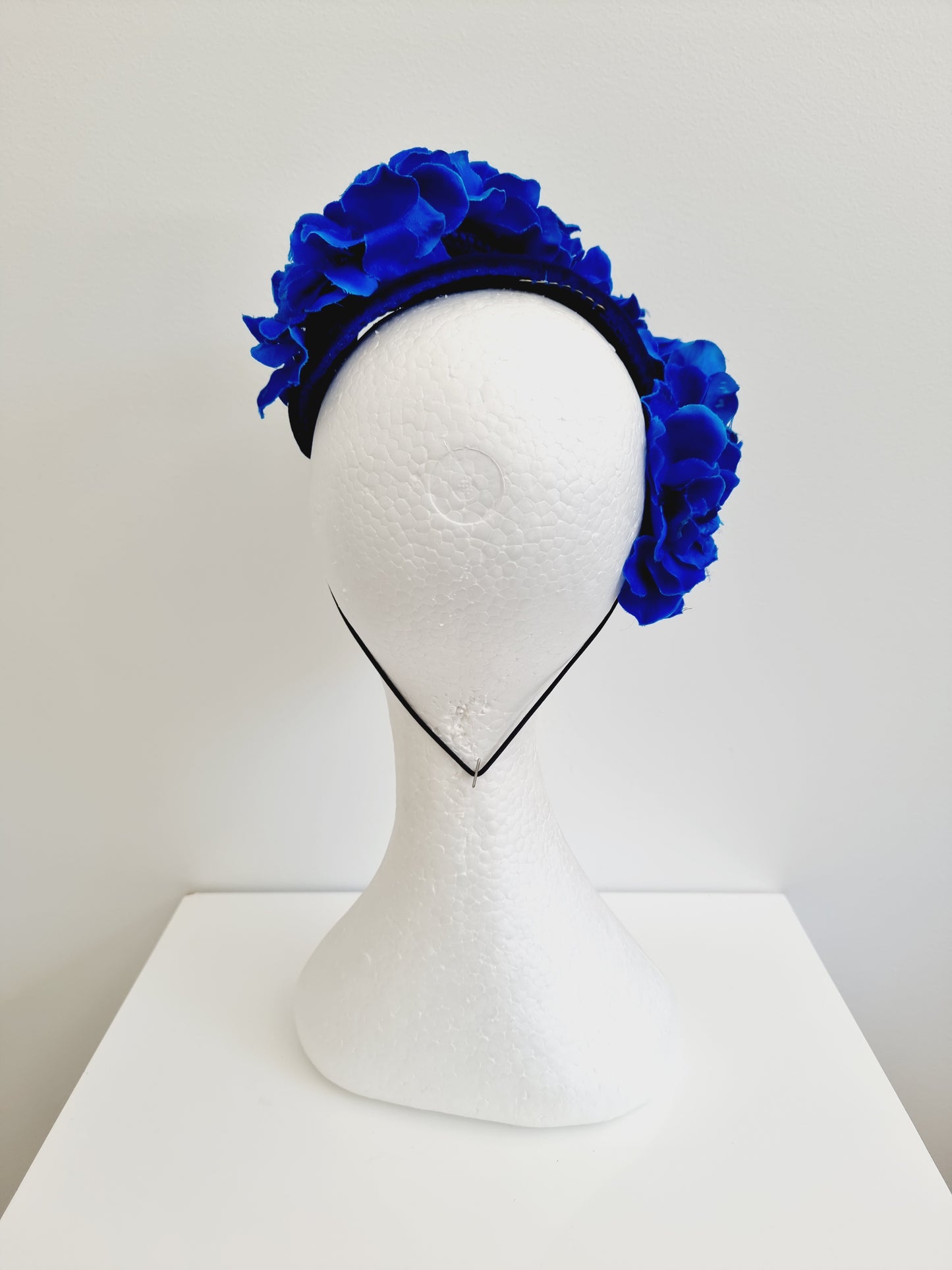 Miss Jobeth. Womens vintahe style Electric Blue headpiece