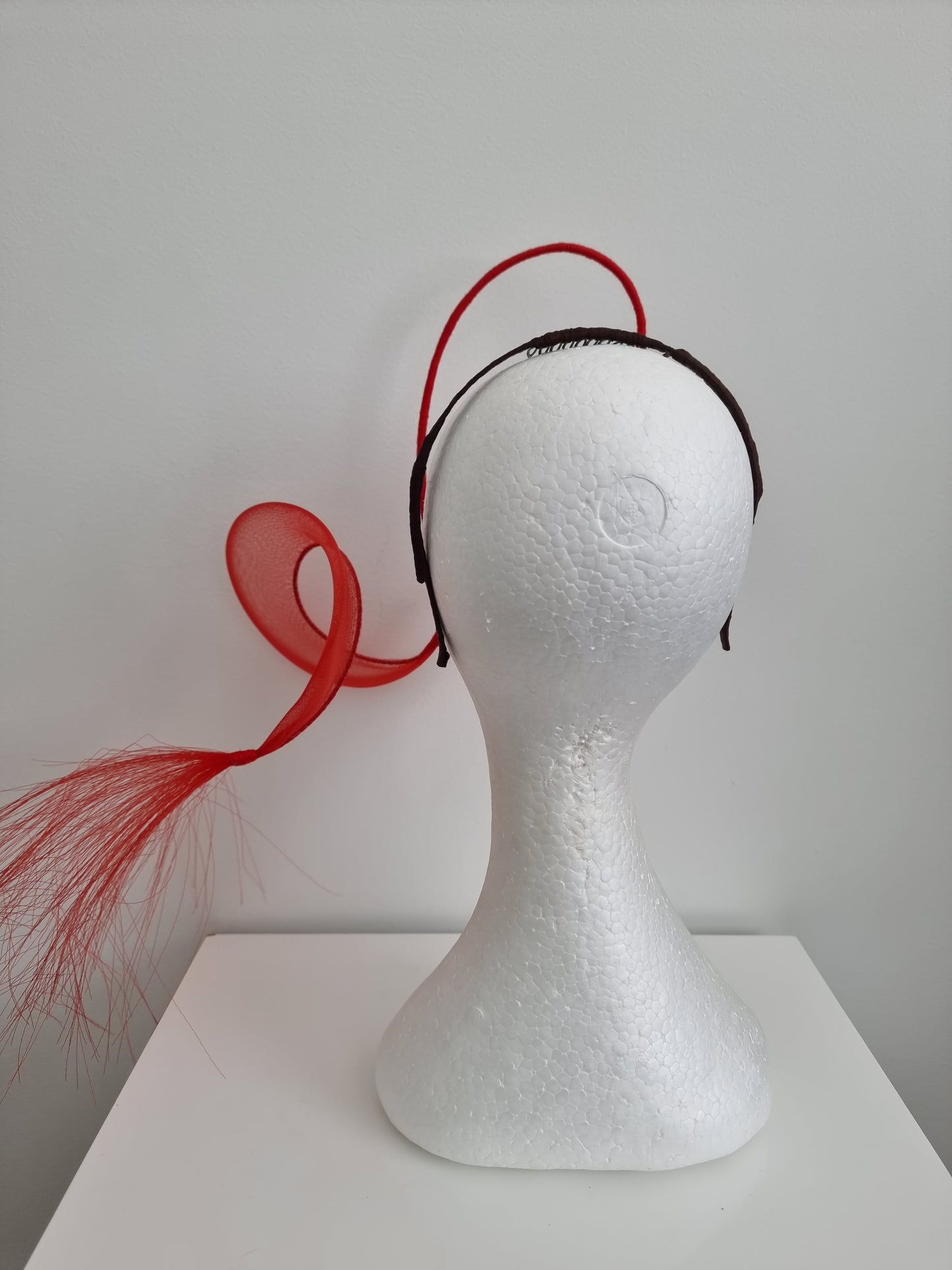 Miss Heart on a String . Womens Floating heart headband fascinator