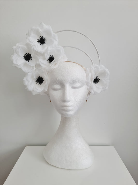 Miss Nikki. Womens double halo headband in Black and white