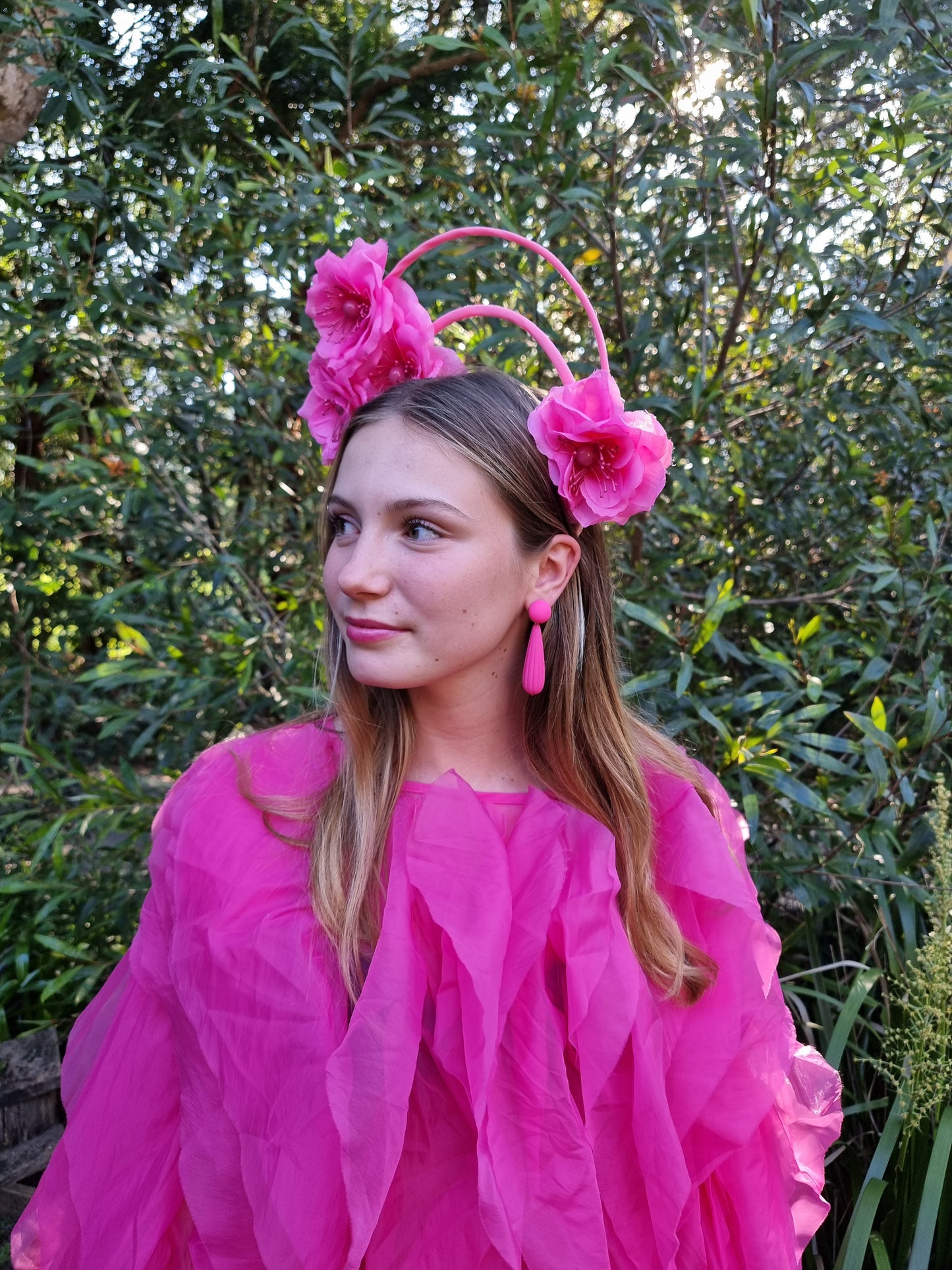 Miss Nikki. Womens double halo headband in Pink