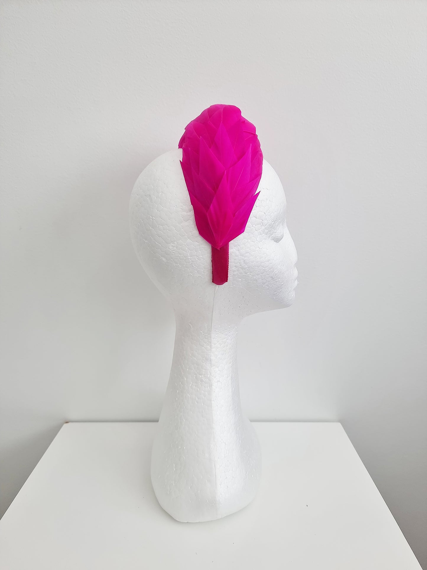 Miss Valerie. Womens Hot pink fascinator headpiece