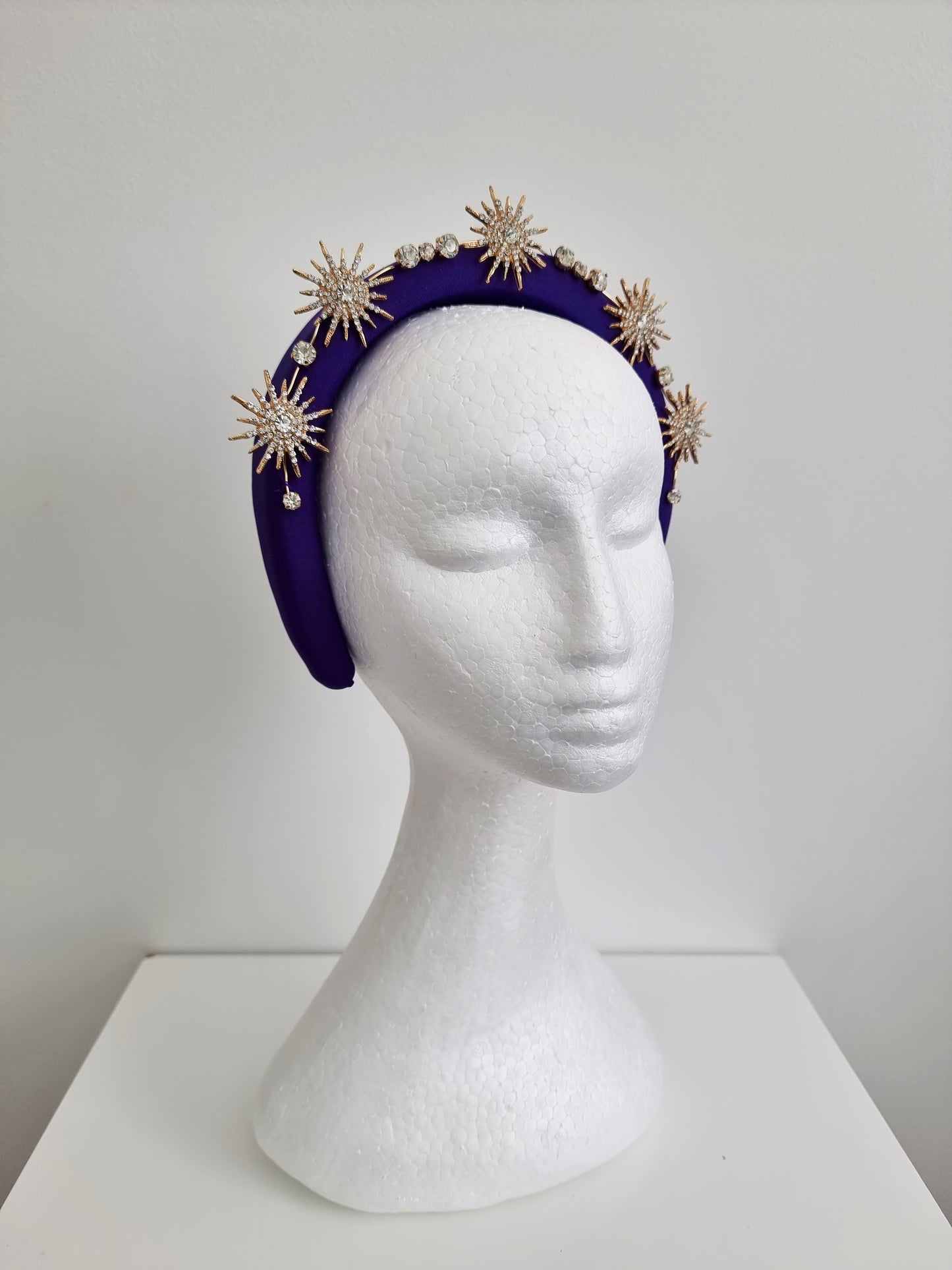 Miss Galaxy. Womens Purple star embellished headband with earings