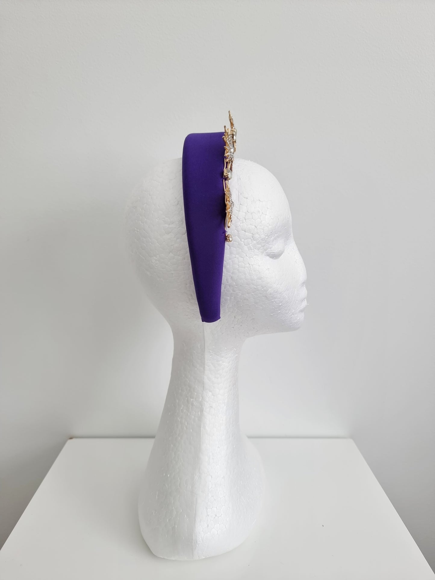 Miss Galaxy. Womens Purple star embellished headband with earings