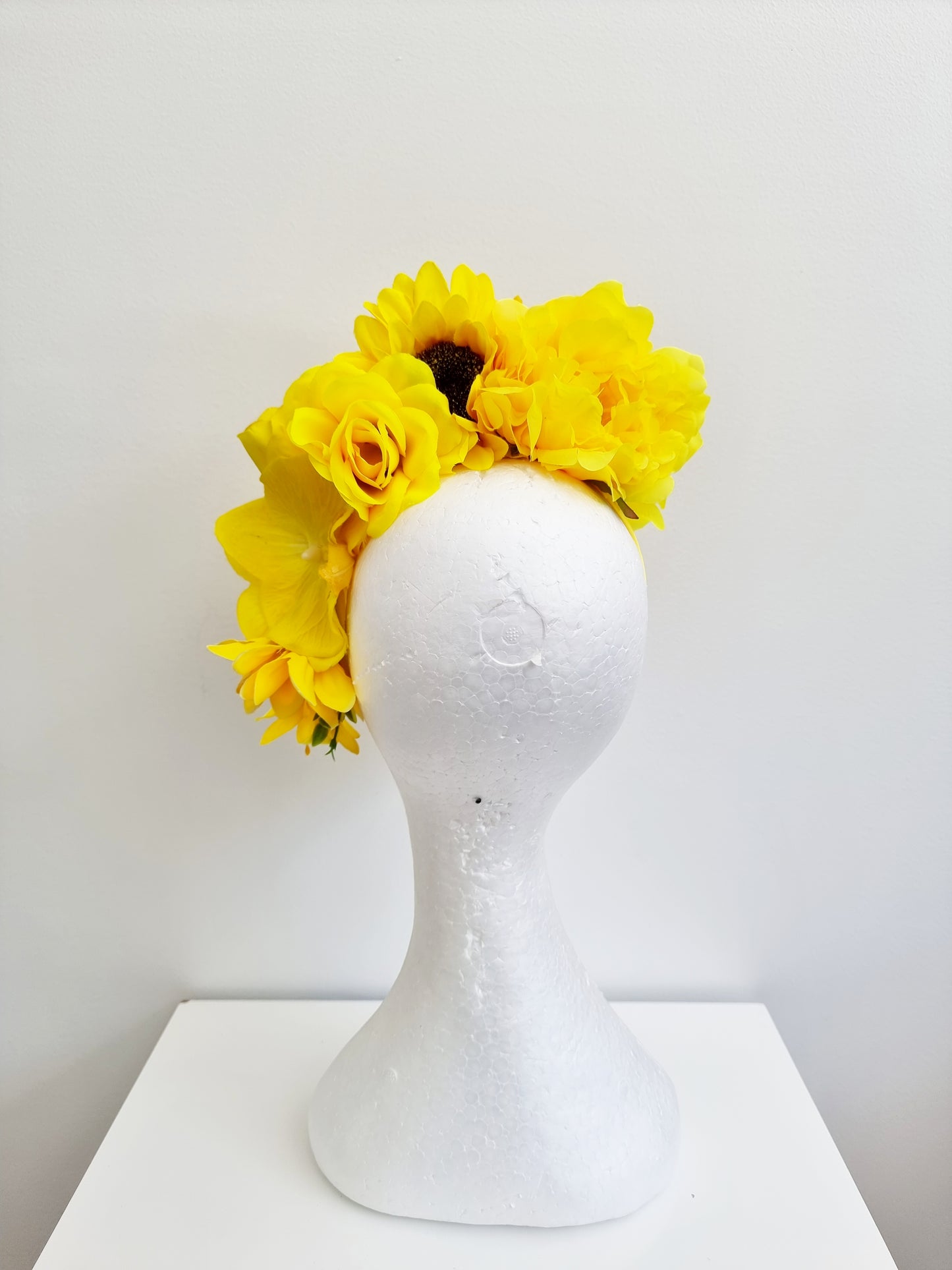 Miss Ophelia. Womens flower embellished headband in Vibrant Yellow