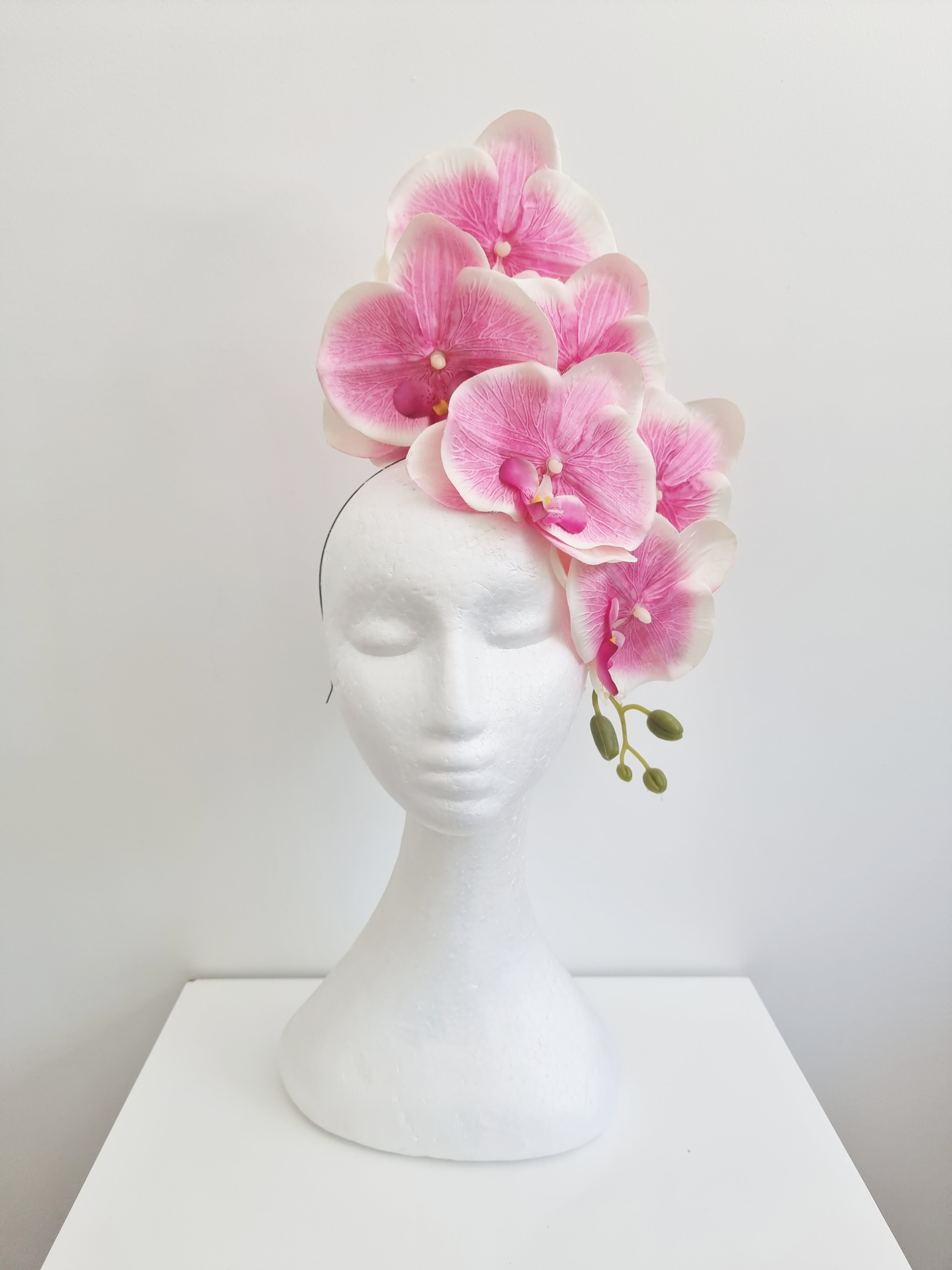 Miss Alexia womens faux orchid flower headband fascinator in Pink ...