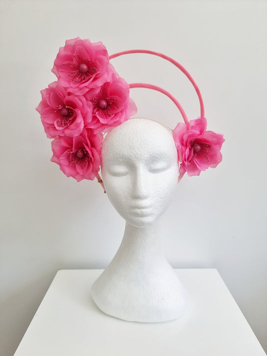 Miss Nikki. Womens double halo headband in Pink