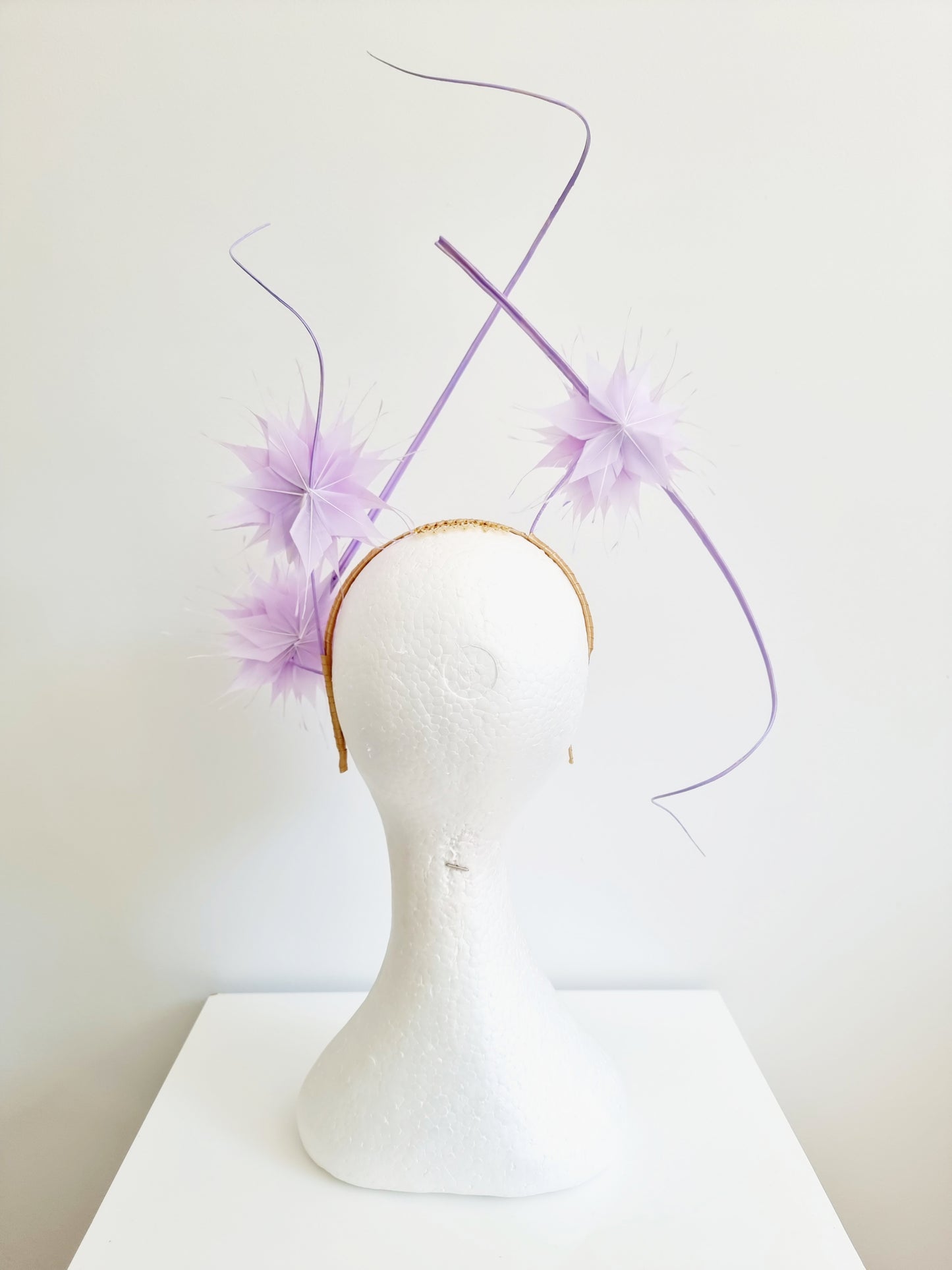 Miss Charlotte. Womens Lilac flower headband