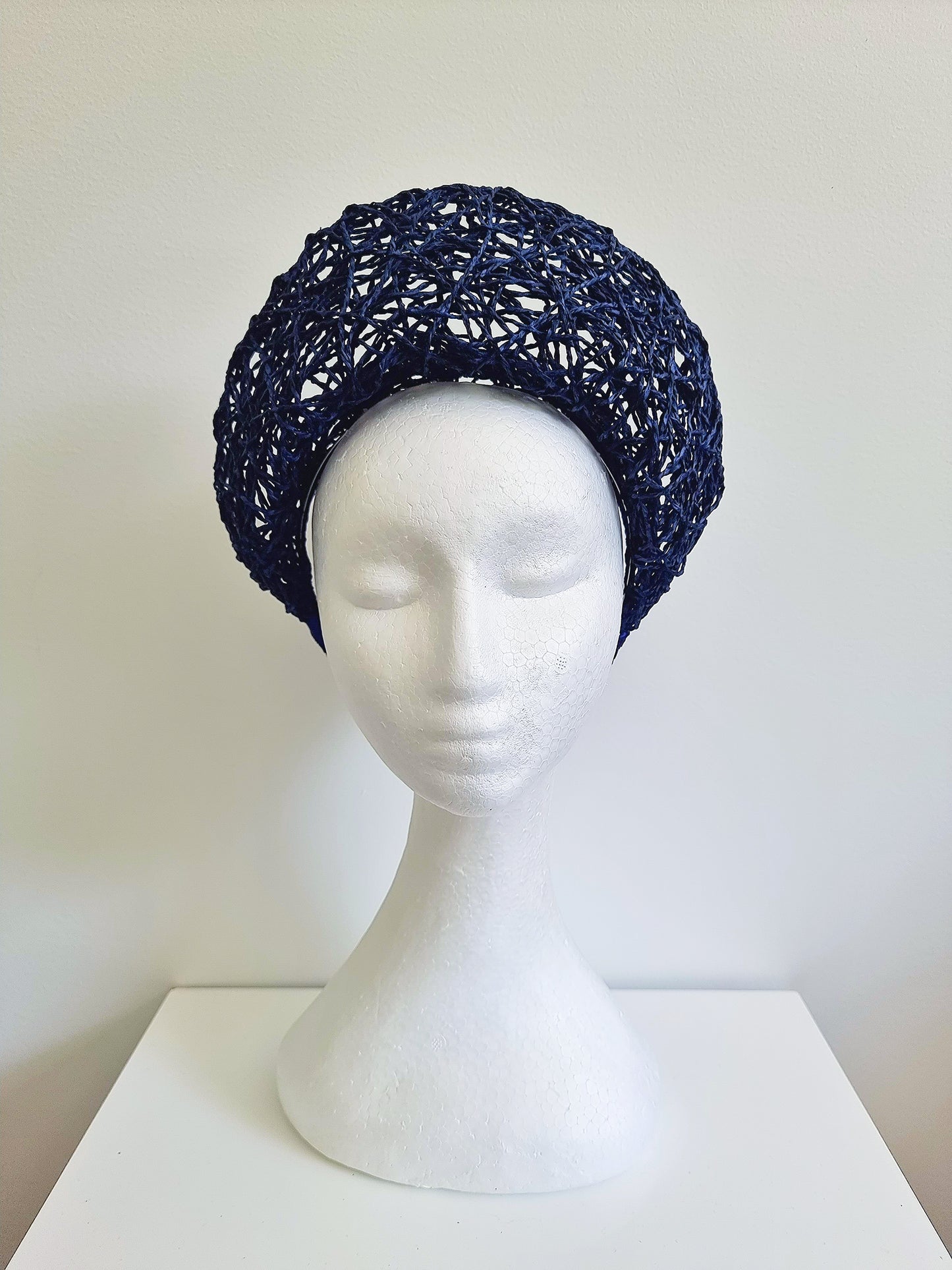 Order  - Miss Vida. Womens colourful open weave halo headband fascinator