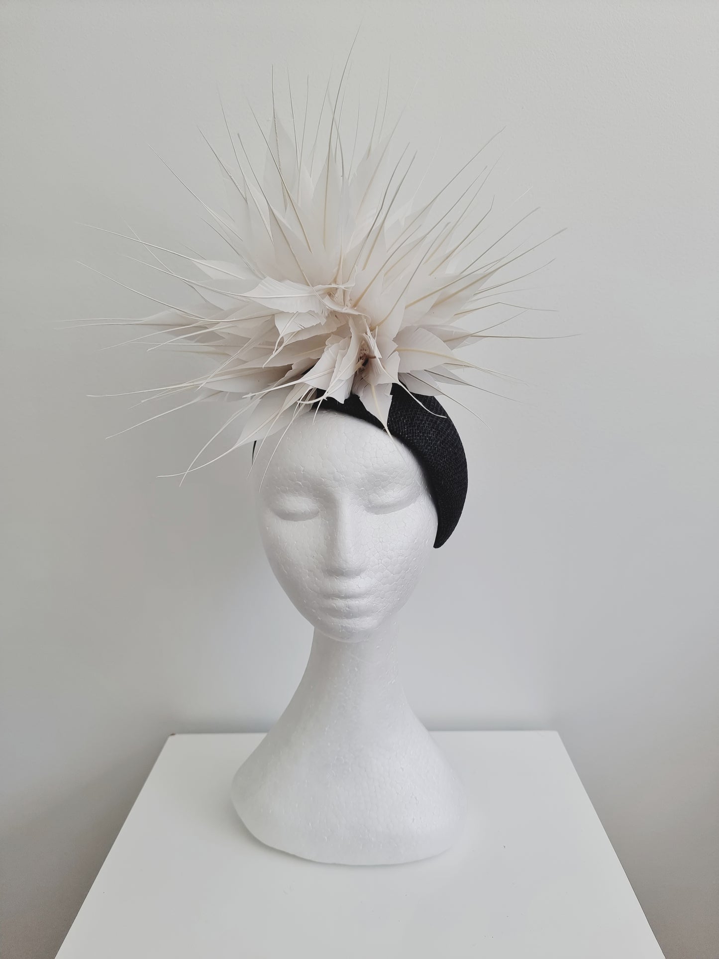 Order - Miss Harper. Womens velvet and feathers fascinator