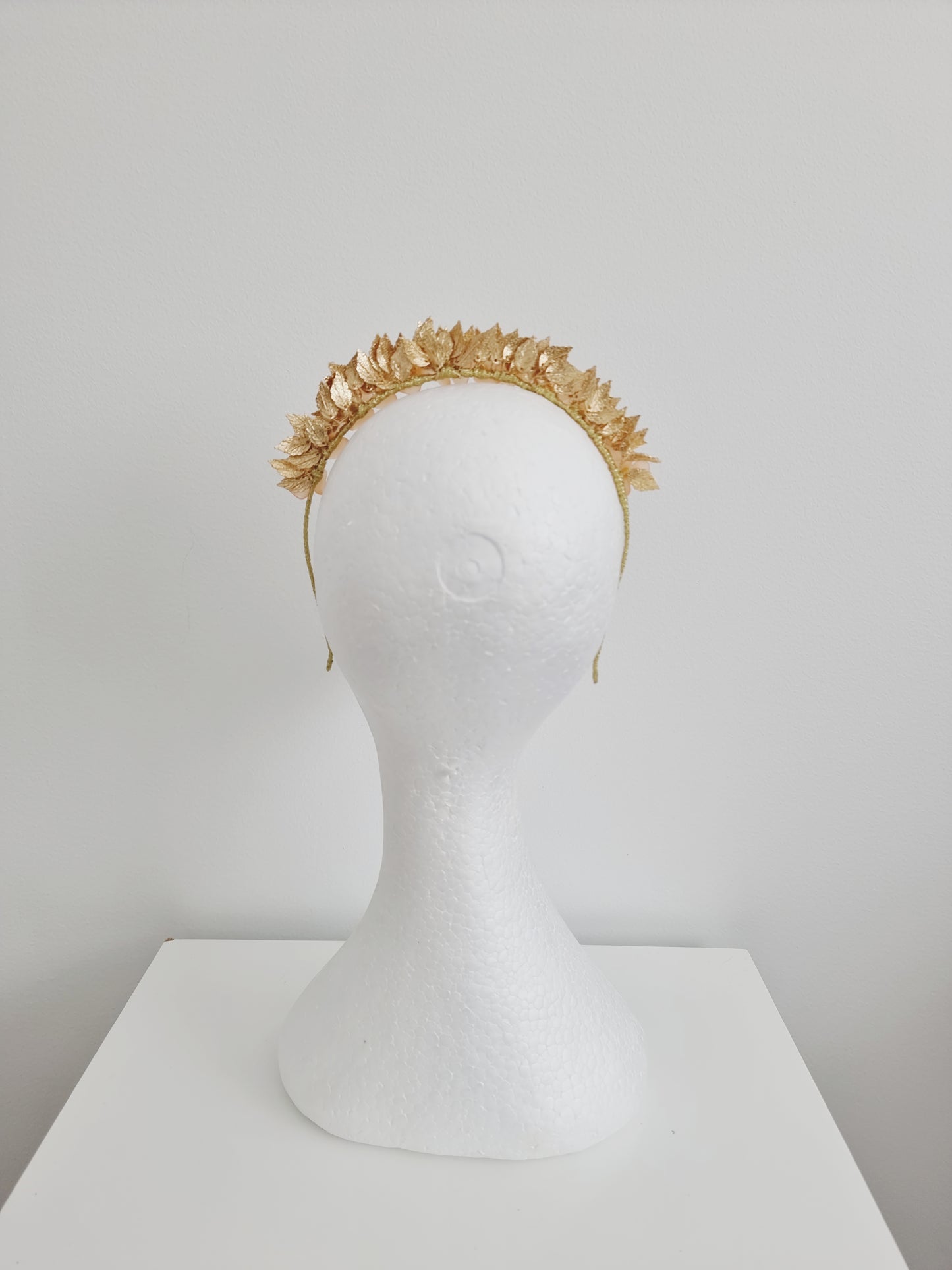 Miss Freya. Womens embellished flower headband fascinator in Orange sorbet /gold