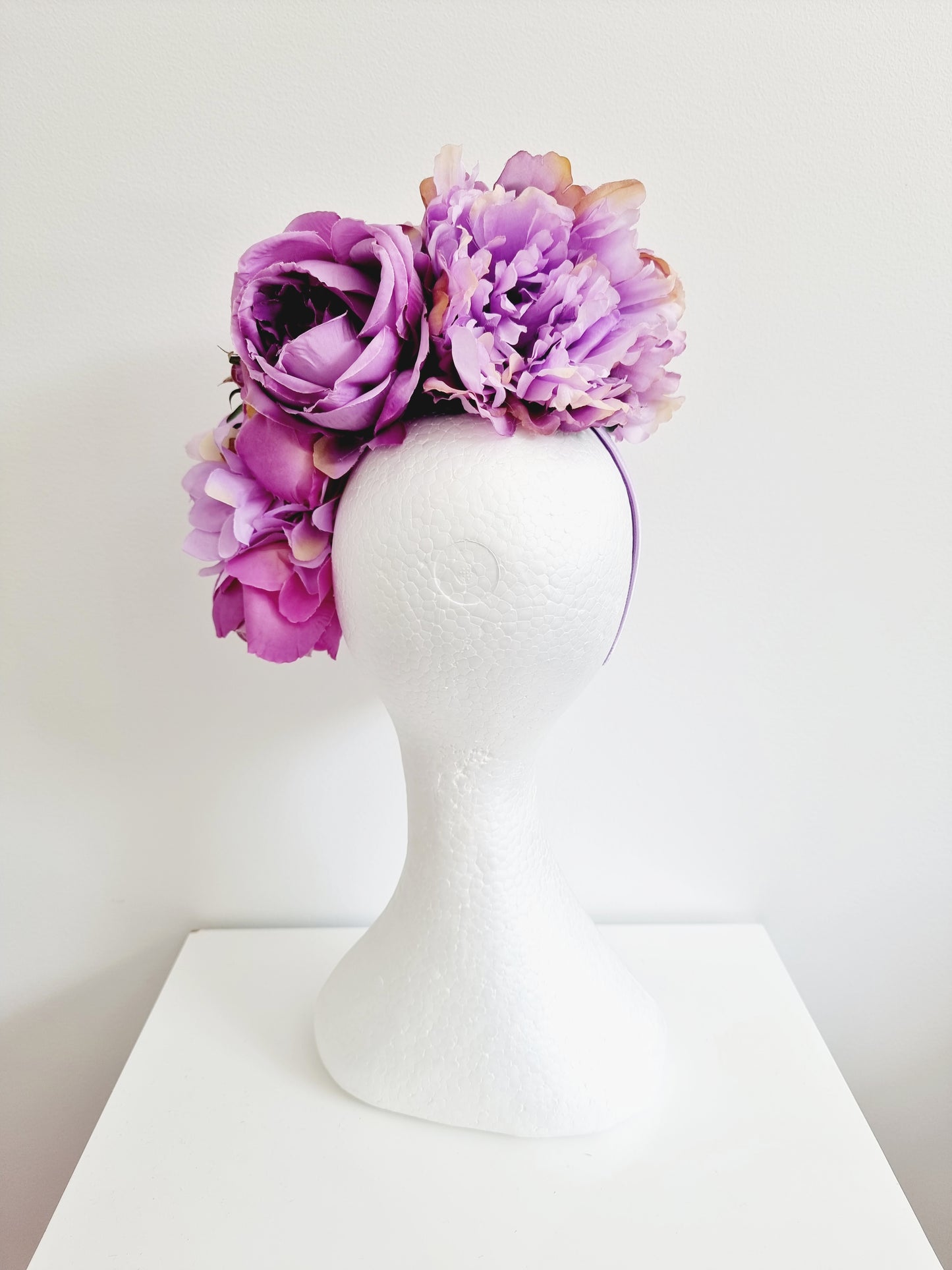 Miss Ophelia. Womens flower embellished headband in shades of Lilac