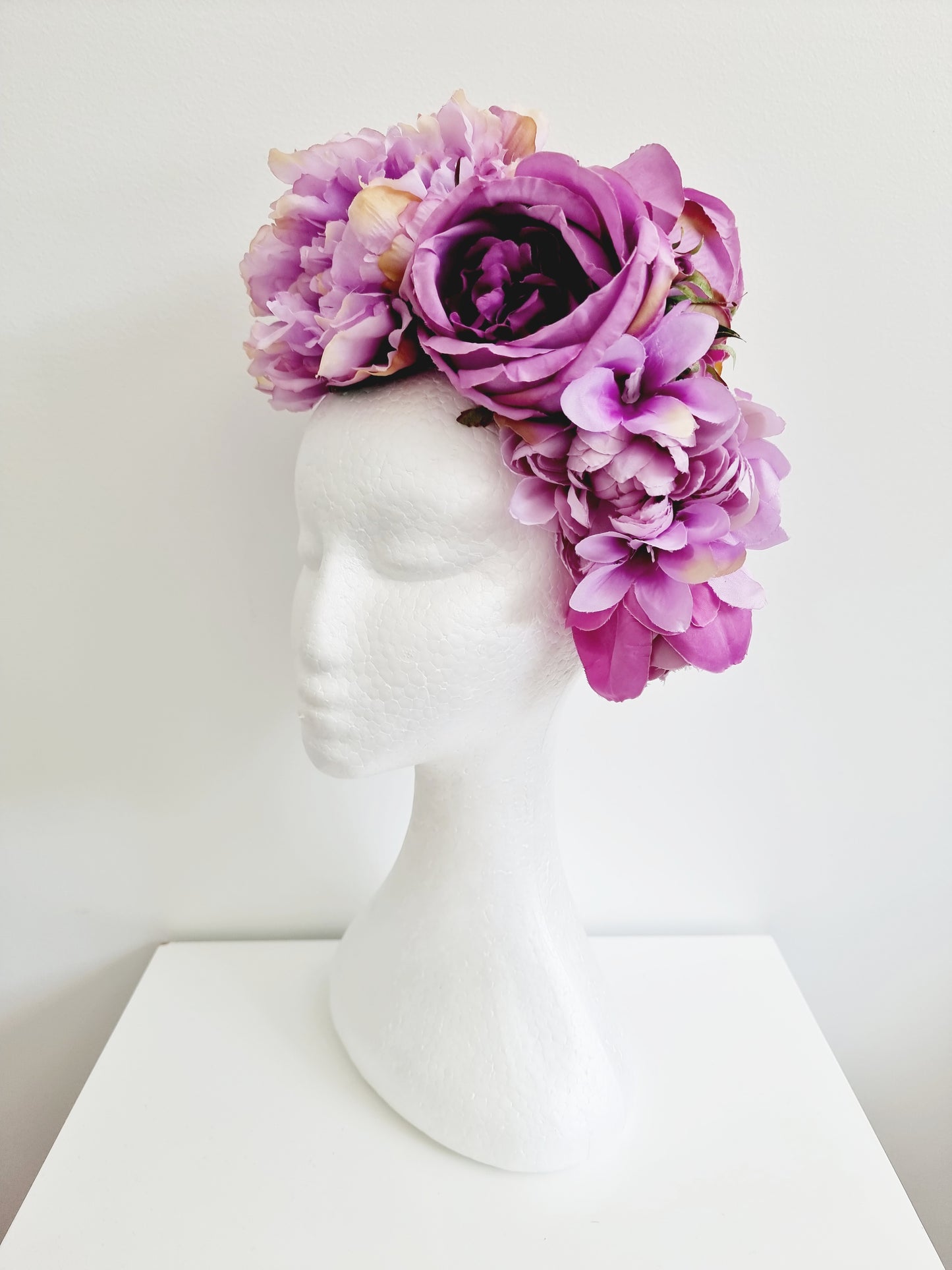 Miss Ophelia. Womens flower embellished headband in shades of Lilac