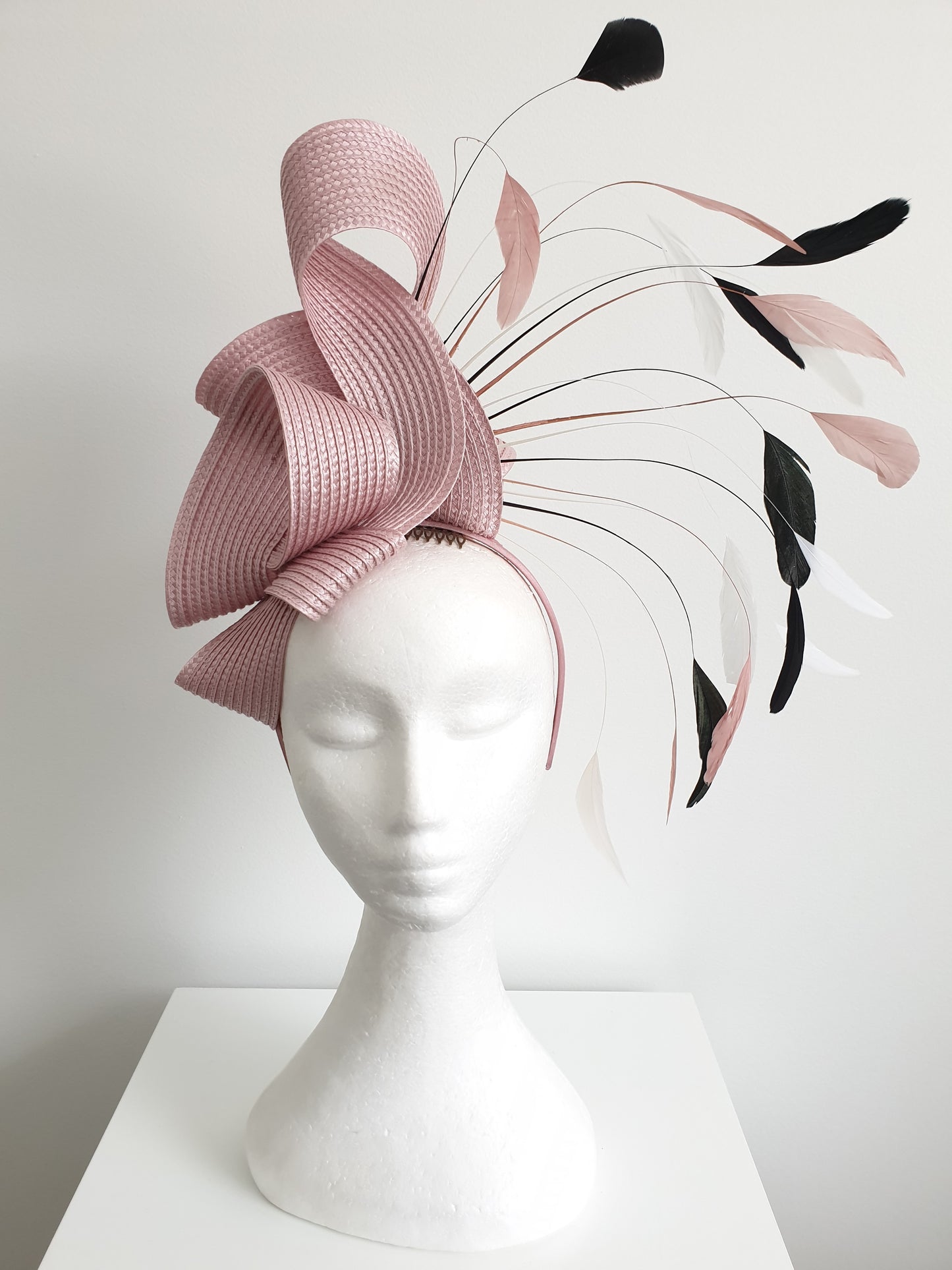 Order - Miss Carnival. Womens loop and feather headband fascinator